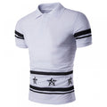 Men's Casual Fashion Printed Polo Shirt